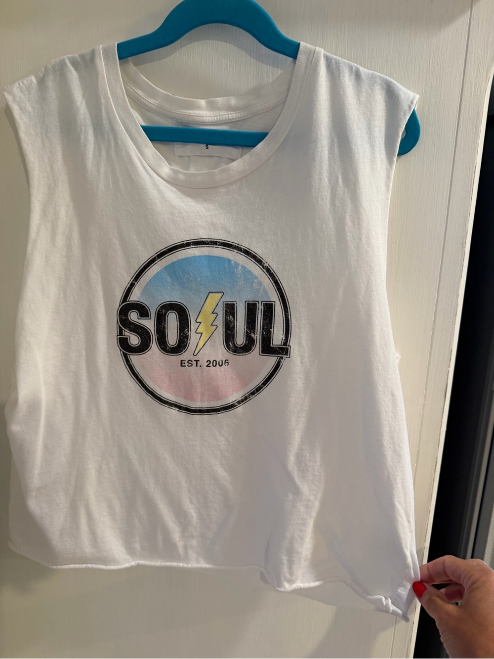 SOUL muscle tank crop - size small!